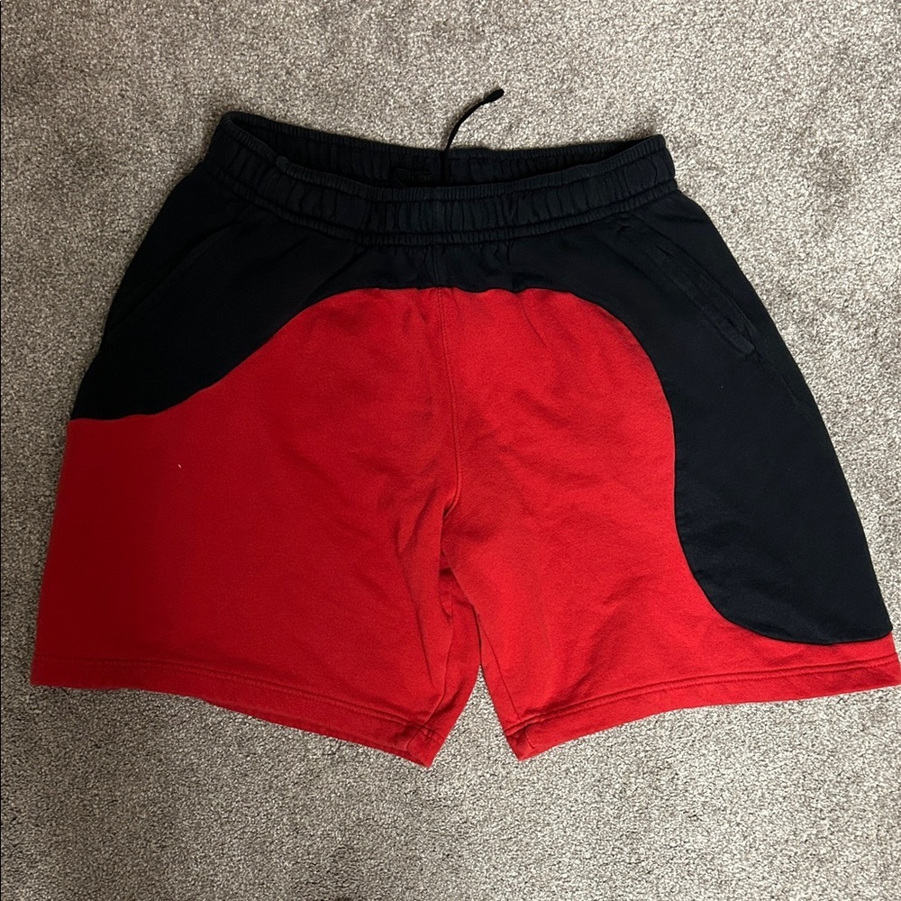 Vintage Baggy Nike Red Black Sweat Shorts